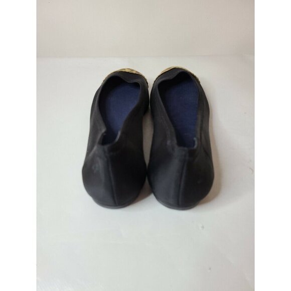 Jack Rogers Womens Ballet Flats Size 7.5M Black Leopard Print Slip On Shoes - Picture 5 of 8